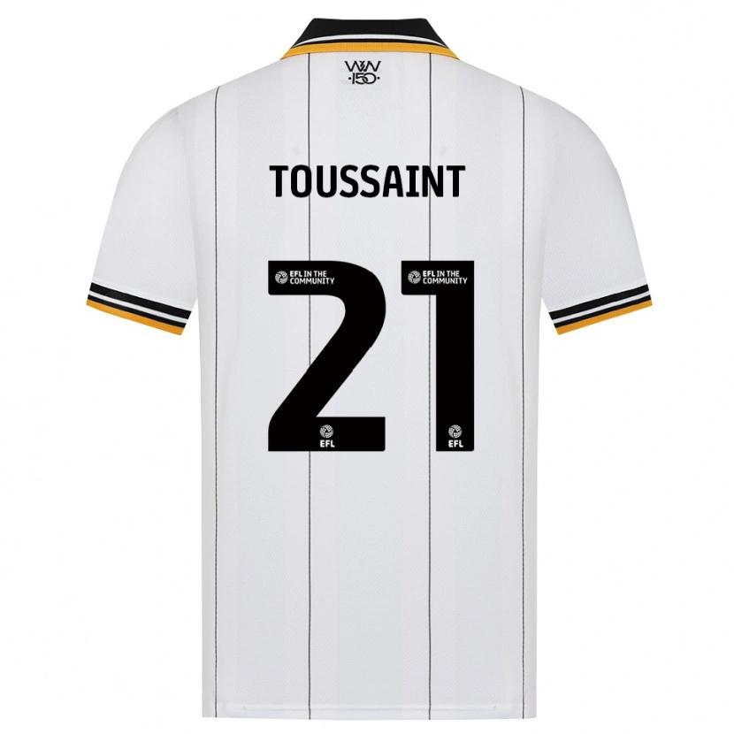 Danxen Mulher Camisola Destiney Toussaint #21 Laranja Branco Preto Alternativa 2026/27 Camisa