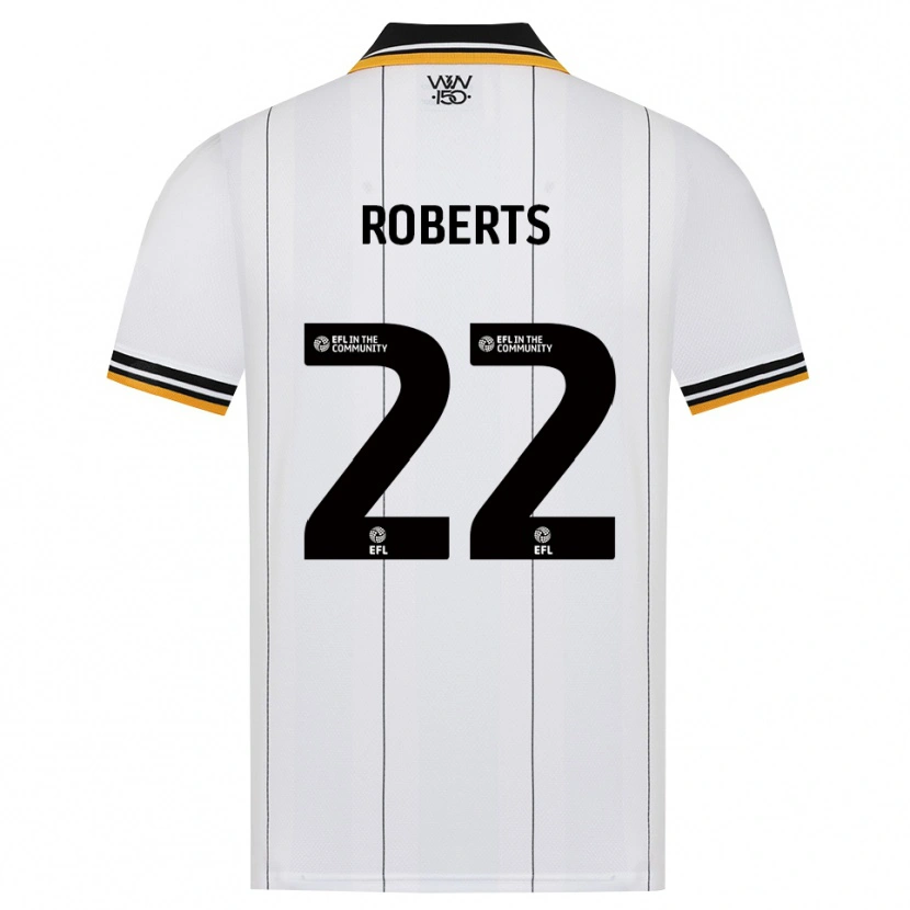 Danxen Mulher Camisola Beth Roberts #22 Laranja Branco Preto Alternativa 2026/27 Camisa