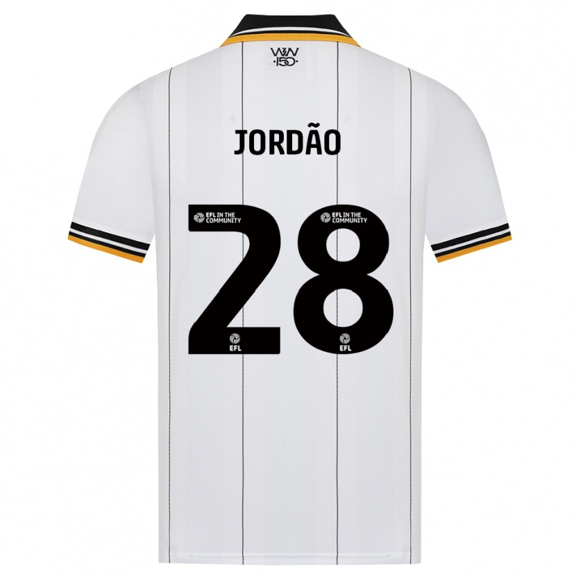 Danxen Mulher Camisola Bruno Jordão #28 Laranja Branco Preto Alternativa 2026/27 Camisa