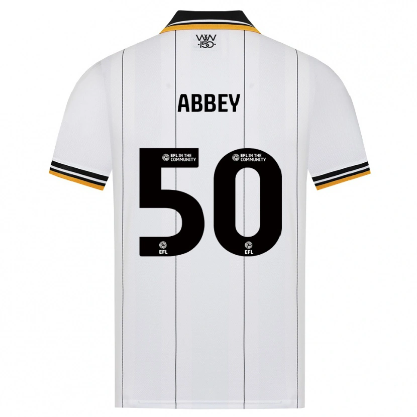 Danxen Mulher Camisola Jerome Abbey #50 Laranja Branco Preto Alternativa 2026/27 Camisa