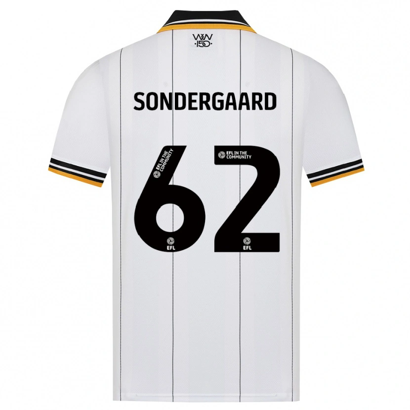 Danxen Mulher Camisola Andreas Sondergaard #62 Laranja Branco Preto Alternativa 2026/27 Camisa