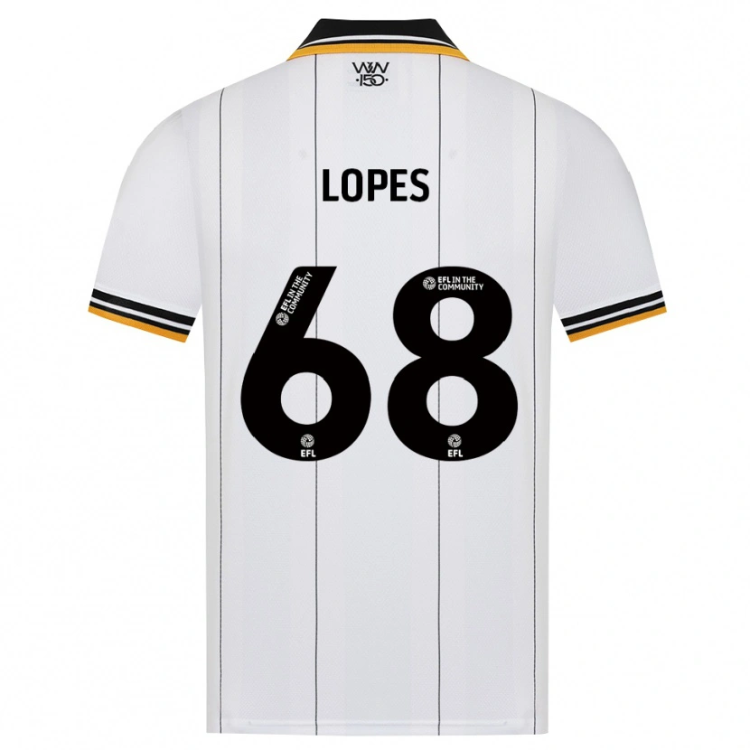 Danxen Mulher Camisola Leo Lopes #68 Laranja Branco Preto Alternativa 2026/27 Camisa