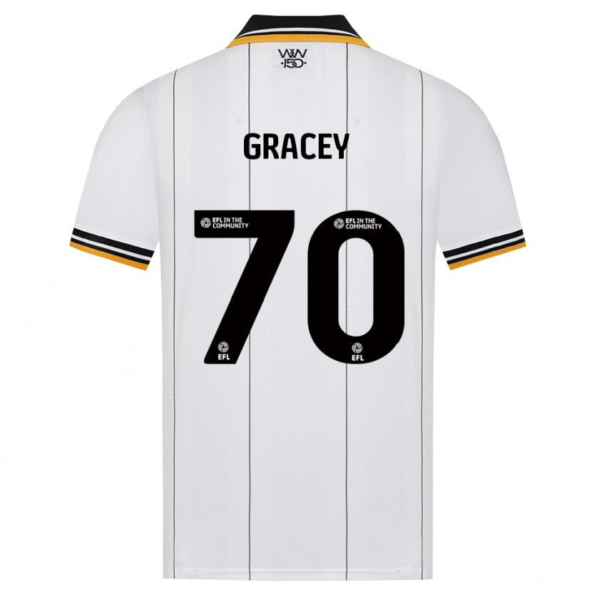 Danxen Mulher Camisola Josh Gracey #70 Laranja Branco Preto Alternativa 2026/27 Camisa