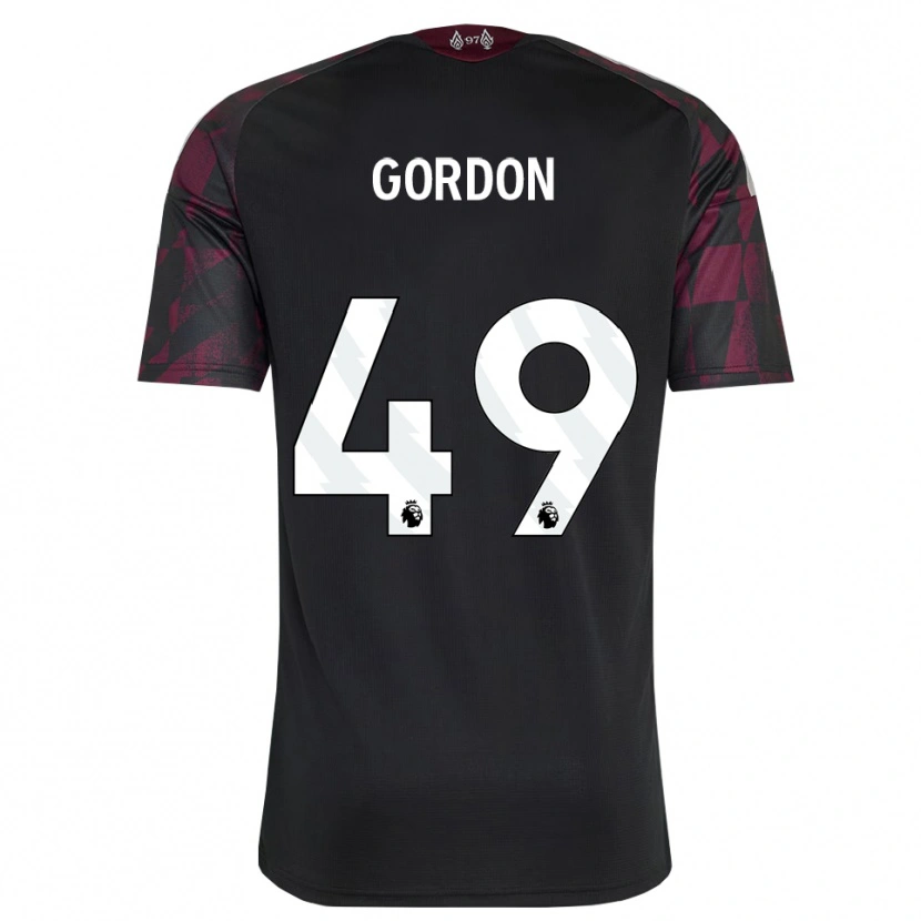 Danxen Mulher Camisola Kaide Gordon #49 Preto Branco Roxo Terceiro 2026/27 Camisa