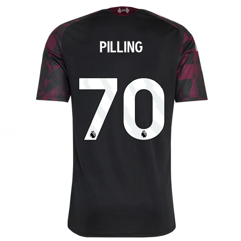 Danxen Mulher Camisola Tommy Pilling #70 Preto Branco Roxo Terceiro 2026/27 Camisa