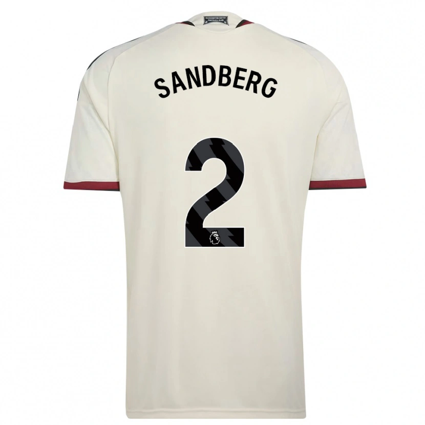 Danxen Mulher Camisola Anna Sandberg #2 Beige Preto Vermelho Terceiro 2026/27 Camisa