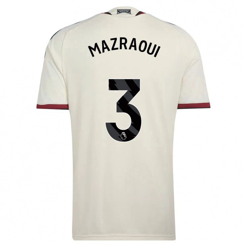 Danxen Mulher Camisola Noussair Mazraoui #3 Beige Preto Vermelho Terceiro 2026/27 Camisa