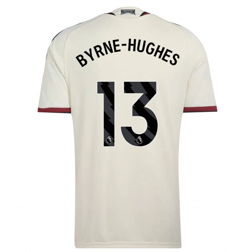 Danxen Mulher Camisola Cameron Byrne-Hughes #13 Beige Preto Vermelho Terceiro 2026/27 Camisa