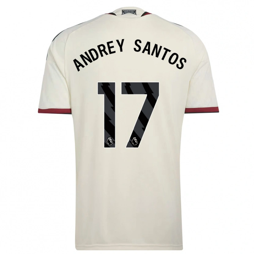 Danxen Mulher Camisola Andrey Santos #17 Beige Preto Vermelho Terceiro 2026/27 Camisa
