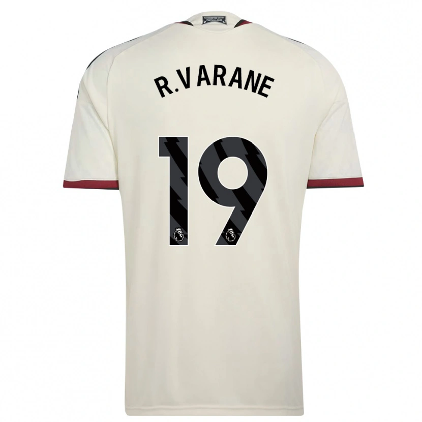 Danxen Mulher Camisola Raphael Varane #19 Beige Preto Vermelho Terceiro 2026/27 Camisa