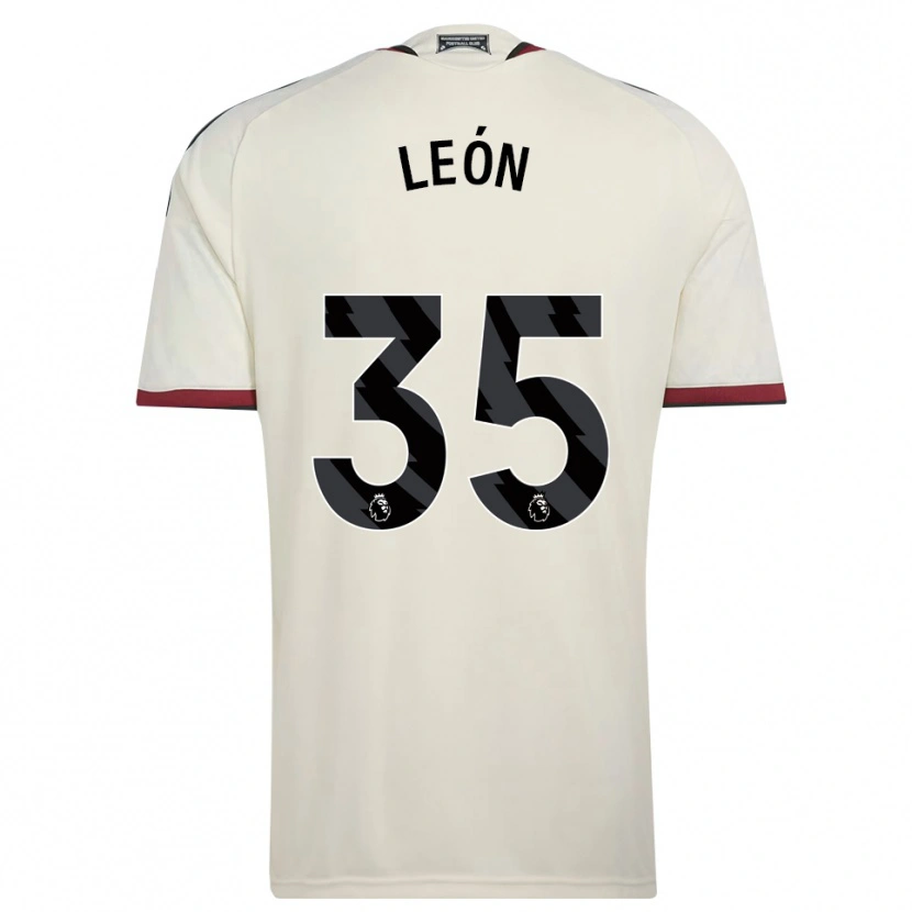 Danxen Mulher Camisola Diego León #35 Beige Preto Vermelho Terceiro 2026/27 Camisa