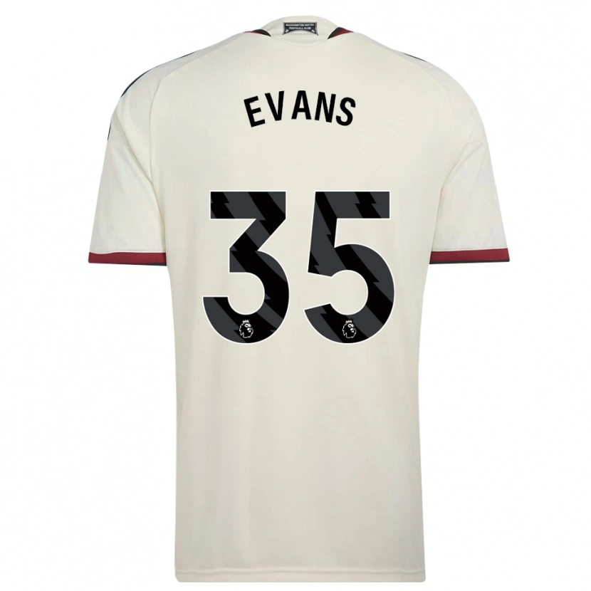 Danxen Mulher Camisola Jonny Evans #35 Beige Preto Vermelho Terceiro 2026/27 Camisa
