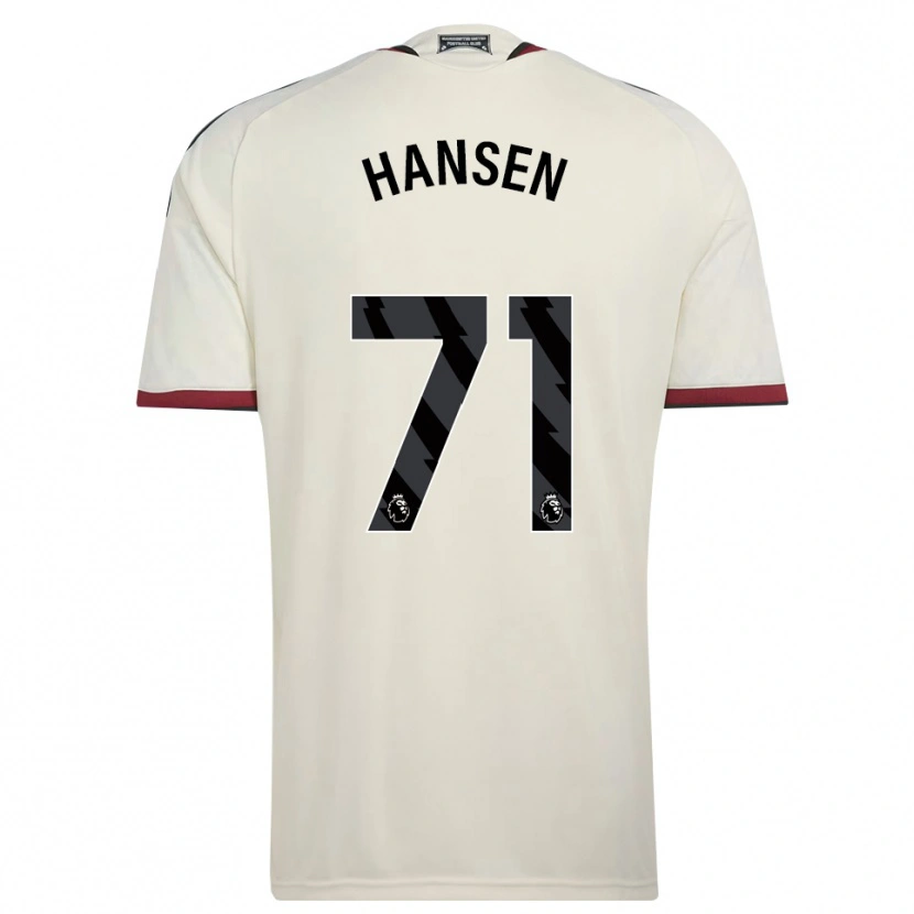 Danxen Mulher Camisola Isak Hansen-Aaroen #71 Beige Preto Vermelho Terceiro 2026/27 Camisa