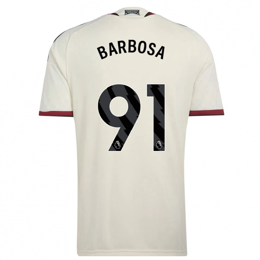 Danxen Mulher Camisola Neithan Barbosa #91 Beige Preto Vermelho Terceiro 2026/27 Camisa