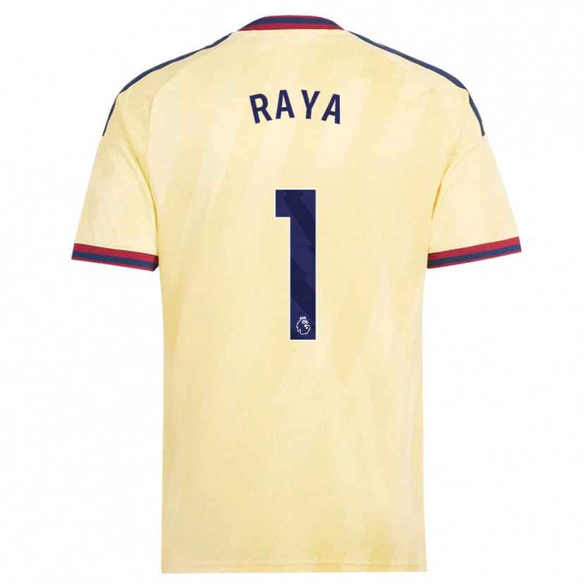 Danxen Mulher Camisola David Raya #1 Amarelo Claro Midnightblue Terceiro 2026/27 Camisa