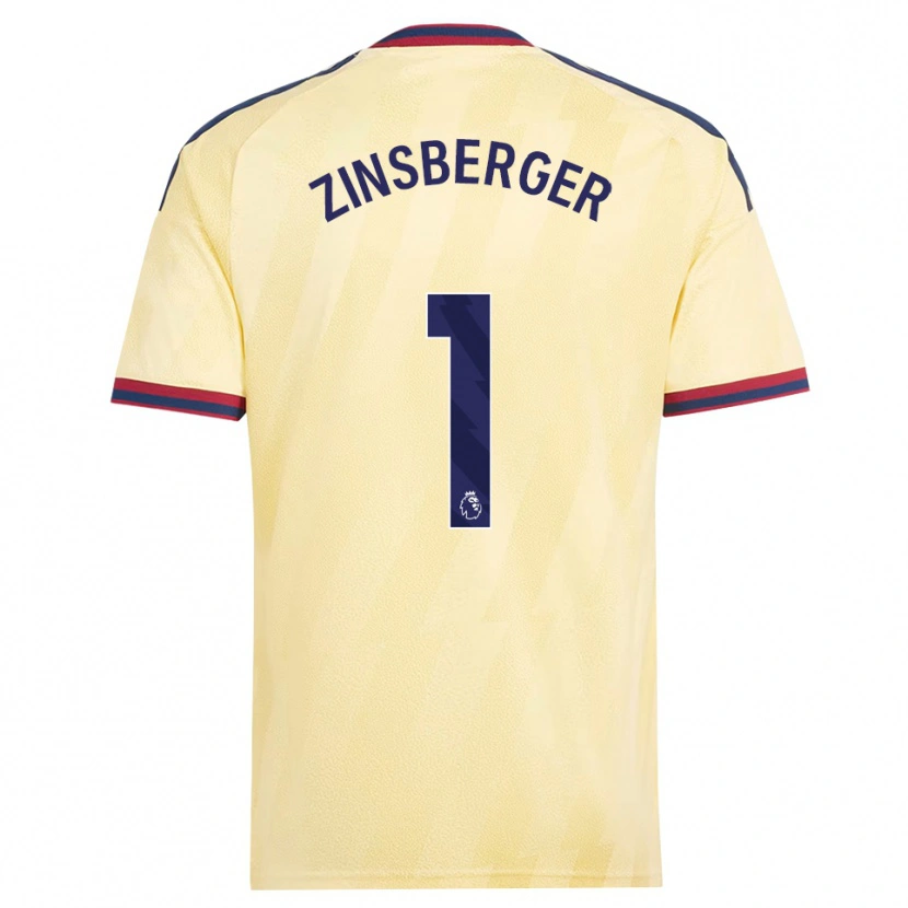 Danxen Mulher Camisola Manuela Zinsberger #1 Amarelo Claro Midnightblue Terceiro 2026/27 Camisa