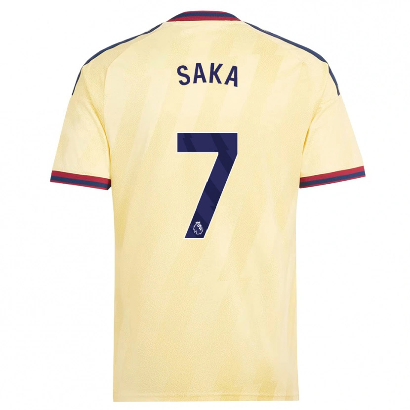 Danxen Mulher Camisola Bukayo Saka #7 Amarelo Claro Midnightblue Terceiro 2026/27 Camisa