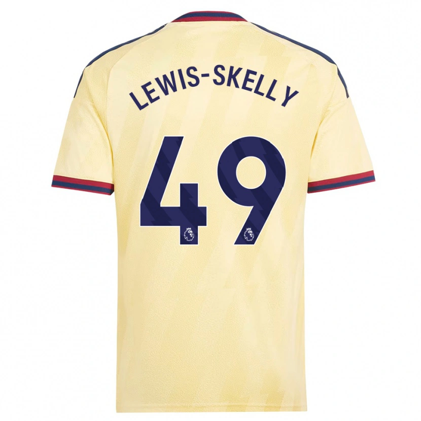 Danxen Mulher Camisola Myles Lewis-Skelly #49 Amarelo Claro Midnightblue Terceiro 2026/27 Camisa