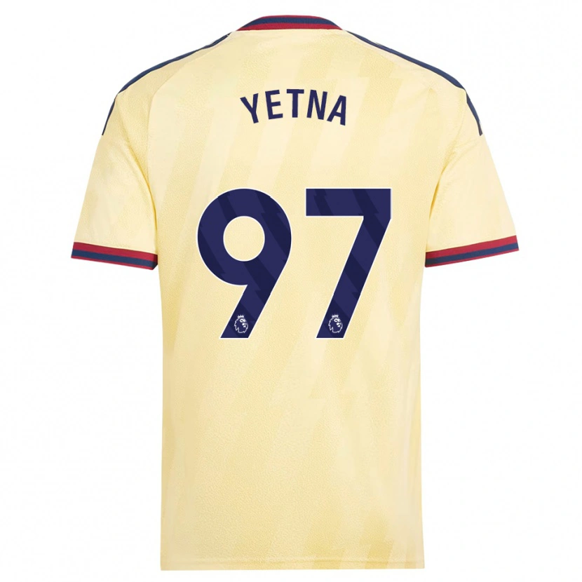 Danxen Mulher Camisola Mikael Yetna #97 Amarelo Claro Midnightblue Terceiro 2026/27 Camisa