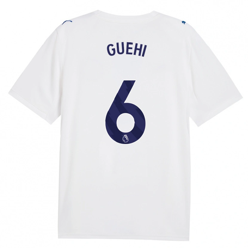 Danxen Mulher Camisola Marc Guéhi #6 Marinha Branco Terceiro 2026/27 Camisa