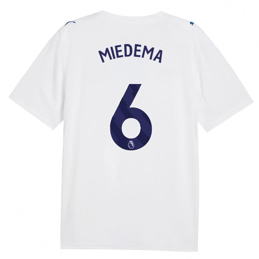 Danxen Mulher Camisola Vivianne Miedema #6 Marinha Branco Terceiro 2026/27 Camisa