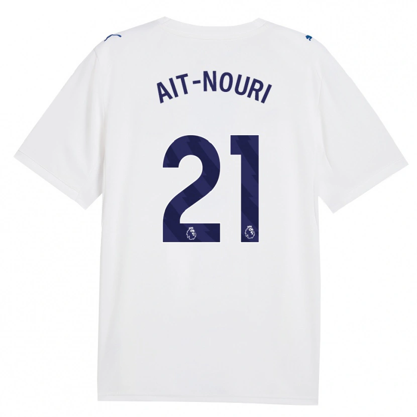Danxen Mulher Camisola Rayan Aït-Nouri #21 Marinha Branco Terceiro 2026/27 Camisa