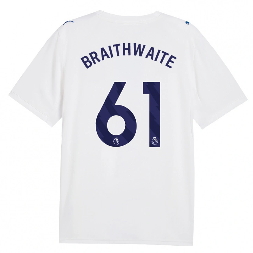 Danxen Mulher Camisola Kaden Braithwaite #61 Marinha Branco Terceiro 2026/27 Camisa