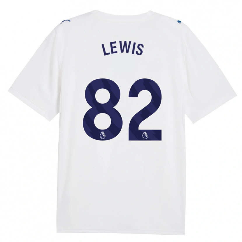 Danxen Mulher Camisola Rico Lewis #82 Marinha Branco Terceiro 2026/27 Camisa