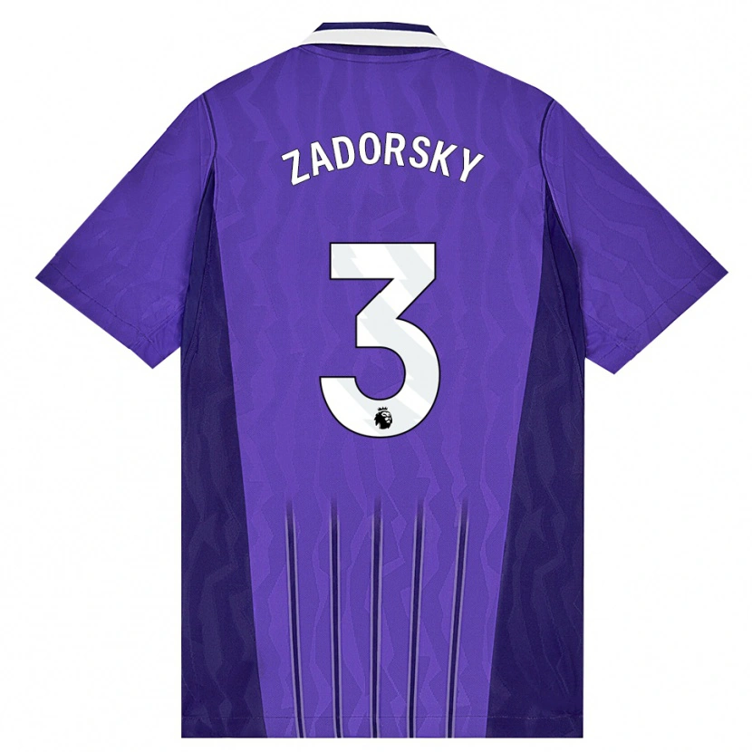 Danxen Mulher Camisola Shelina Zadorsky #3 Roxo Branco Terceiro 2026/27 Camisa