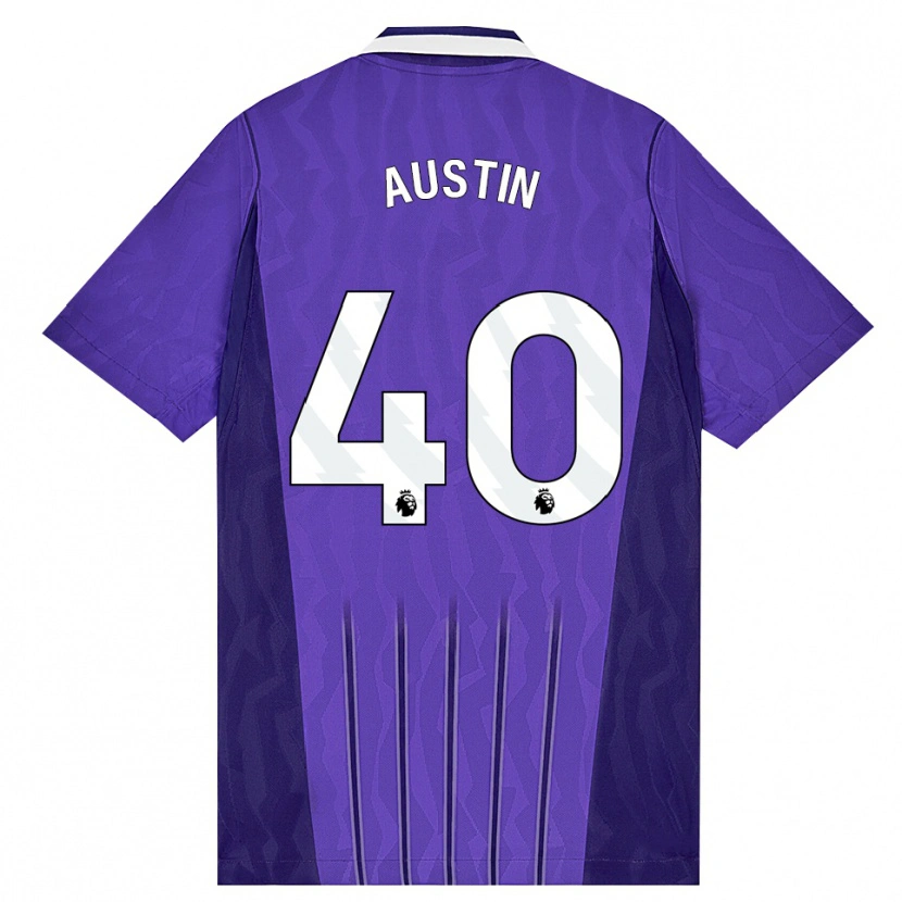 Danxen Mulher Camisola Brandon Austin #40 Roxo Branco Terceiro 2026/27 Camisa