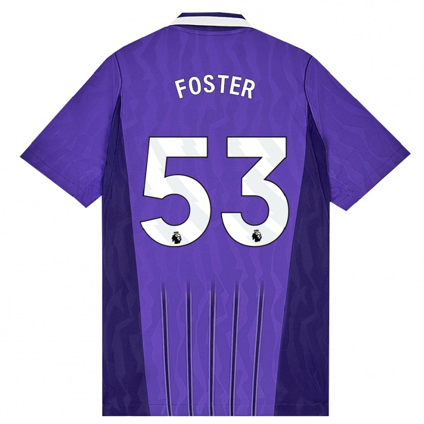 Danxen Mulher Camisola Brooklyn Lyons Foster #53 Roxo Branco Terceiro 2026/27 Camisa