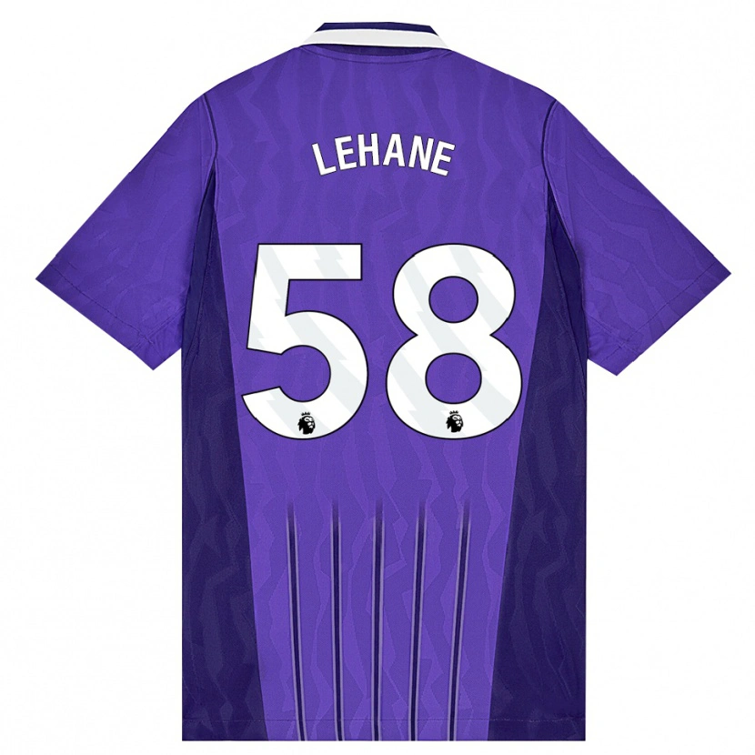 Danxen Mulher Camisola Ellis Lehane #58 Roxo Branco Terceiro 2026/27 Camisa