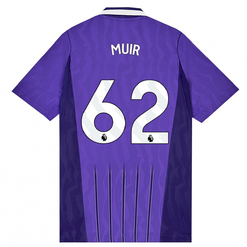 Danxen Mulher Camisola Marqes Muir #62 Roxo Branco Terceiro 2026/27 Camisa