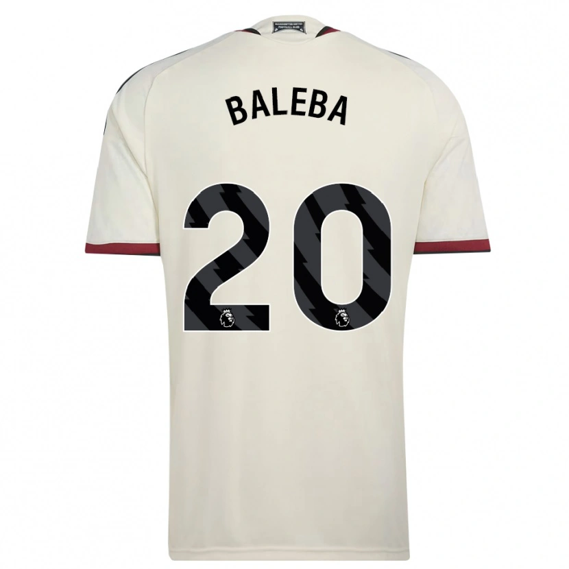 Danxen Mulher Camisola Carlos Baleba #20 Beige Preto Vermelho Terceiro 2026/27 Camisa