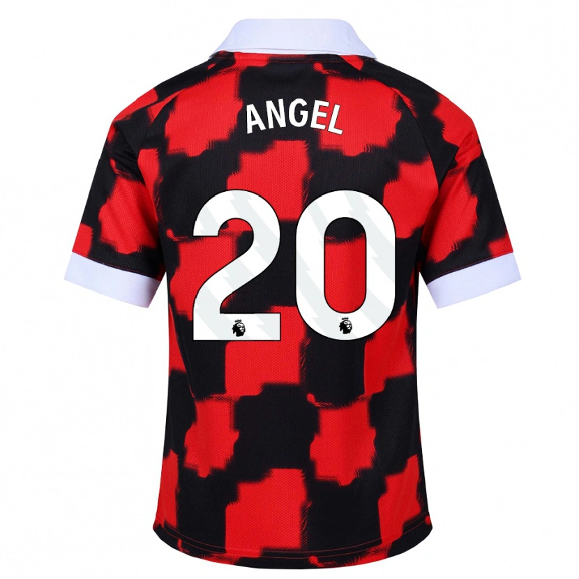 Danxen Mulher Camisola Manuel Ángel #20 Vermelho Branco Preto Alternativa 2026/27 Camisa