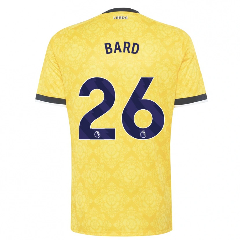 Danxen Mulher Camisola Melvin Bard #26 Amarelo Branco Preto Alternativa 2026/27 Camisa