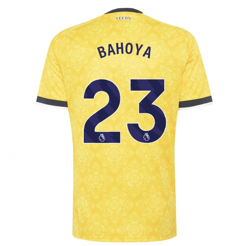 Danxen Mulher Camisola Jean-Mattéo Bahoya #23 Amarelo Branco Preto Alternativa 2026/27 Camisa