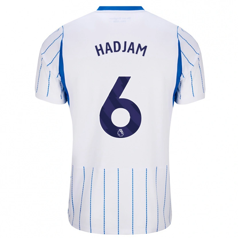 Danxen Mulher Camisola Jaouen Hadjam #6 Dodgerblue Branco Alternativa 2026/27 Camisa