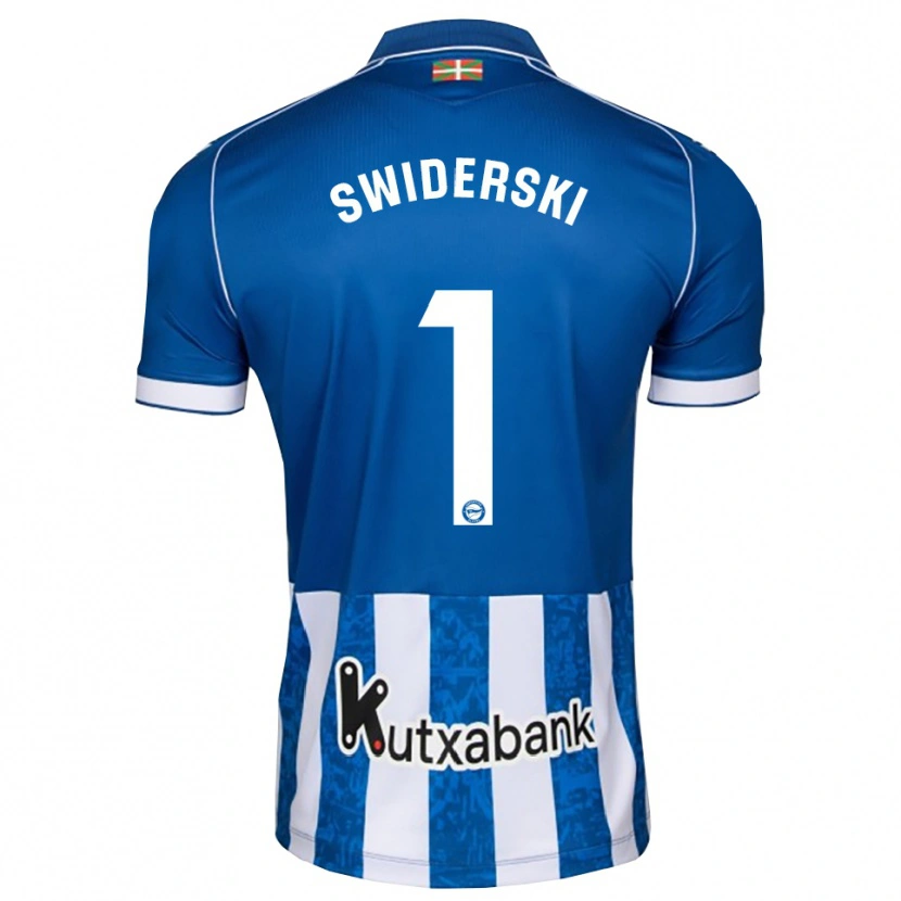 Danxen Criança Camisola Grégoire Swiderski #1 Azul Branco Preto Principal 2026/27 Camisa