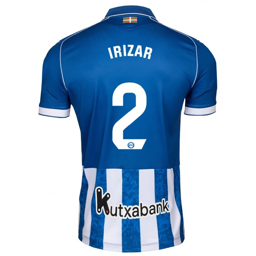 Danxen Criança Camisola Manex Irizar #2 Azul Branco Preto Principal 2026/27 Camisa