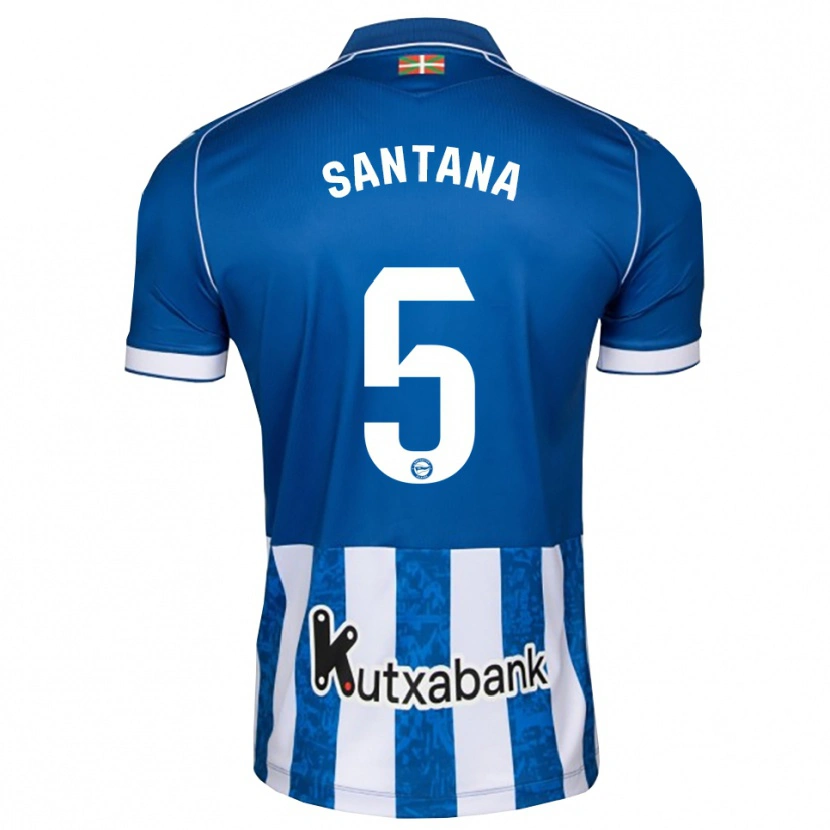 Danxen Criança Camisola Vanesa Santana #5 Azul Branco Preto Principal 2026/27 Camisa