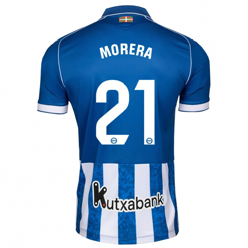 Danxen Criança Camisola Carla Morera #21 Azul Branco Preto Principal 2026/27 Camisa