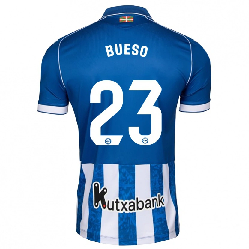 Danxen Criança Camisola Alejandro Bueso #23 Azul Branco Preto Principal 2026/27 Camisa