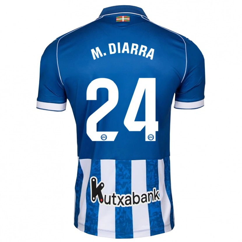 Danxen Criança Camisola Moussa Diarra #24 Azul Branco Preto Principal 2026/27 Camisa