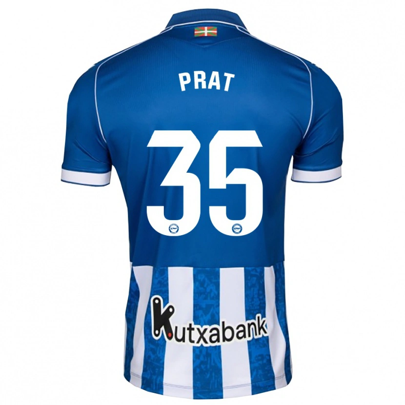 Danxen Criança Camisola Jaric Prat #35 Azul Branco Preto Principal 2026/27 Camisa