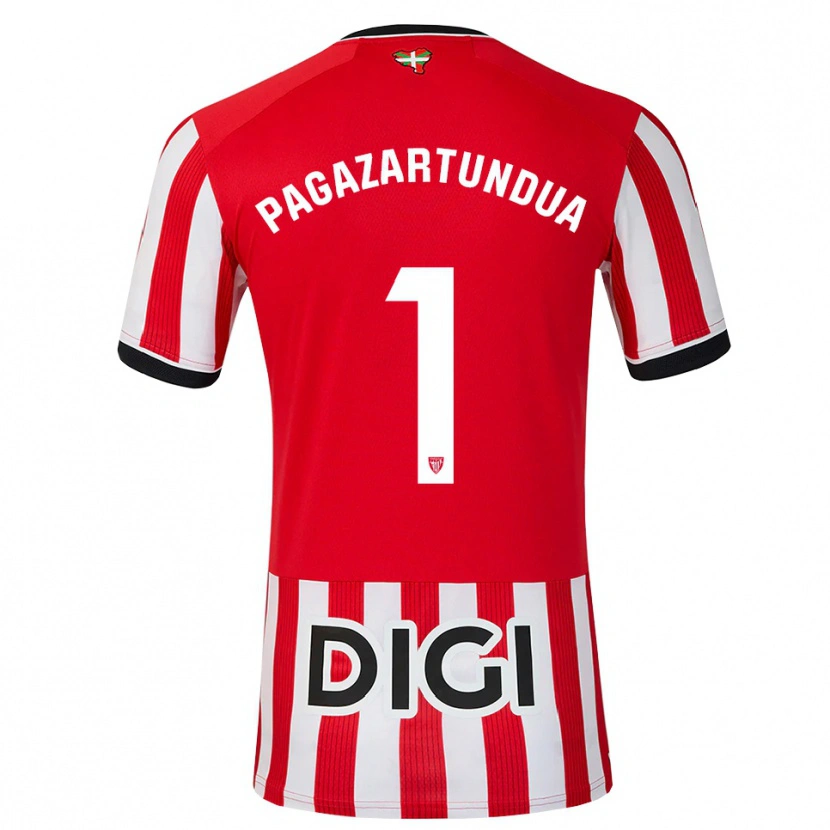 Danxen Criança Camisola Iker Pagazartundua #1 Vermelho Preto Branco Principal 2026/27 Camisa