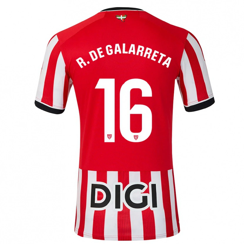 Danxen Criança Camisola Iñigo Ruiz De Galarreta #16 Vermelho Preto Branco Principal 2026/27 Camisa