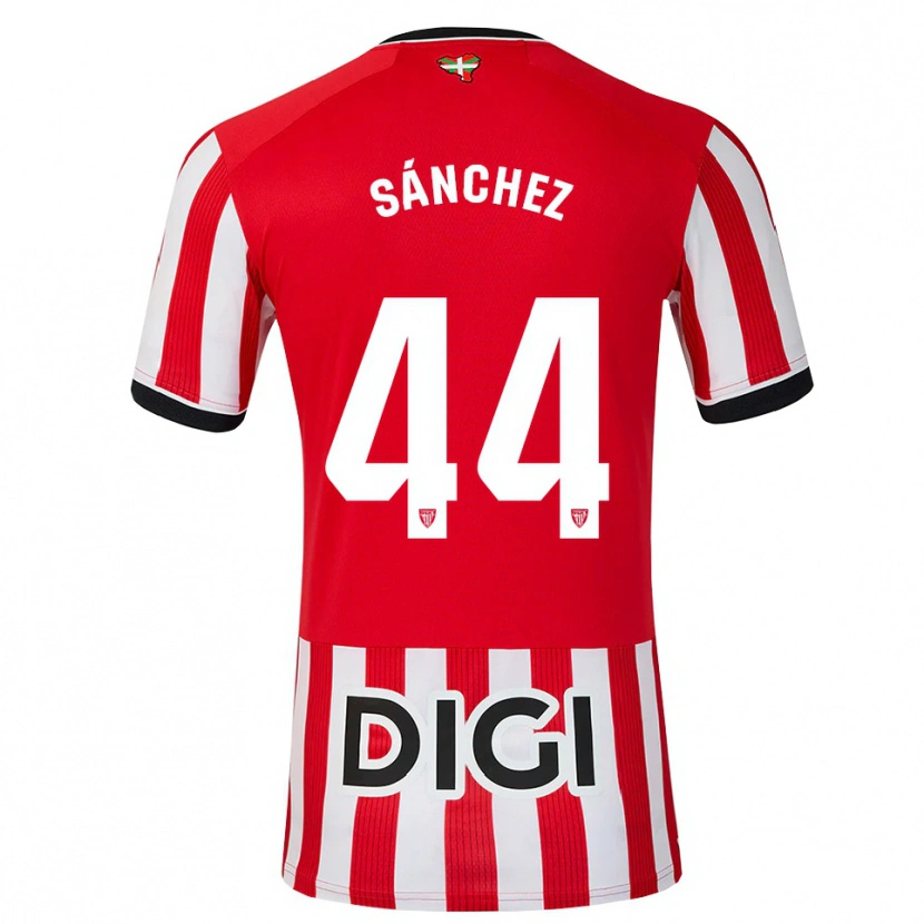 Danxen Criança Camisola Selton Sánchez #44 Vermelho Preto Branco Principal 2026/27 Camisa