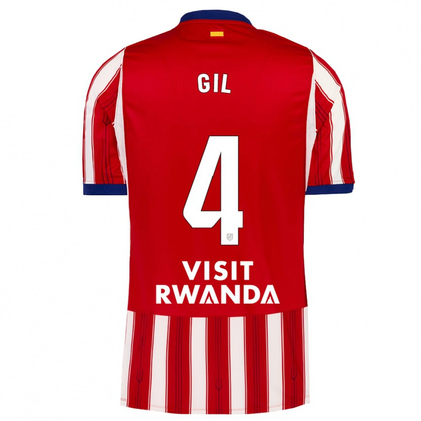 Danxen Criança Camisola Miguel Gil #4 Azul Real Vermelho Branco Principal 2026/27 Camisa