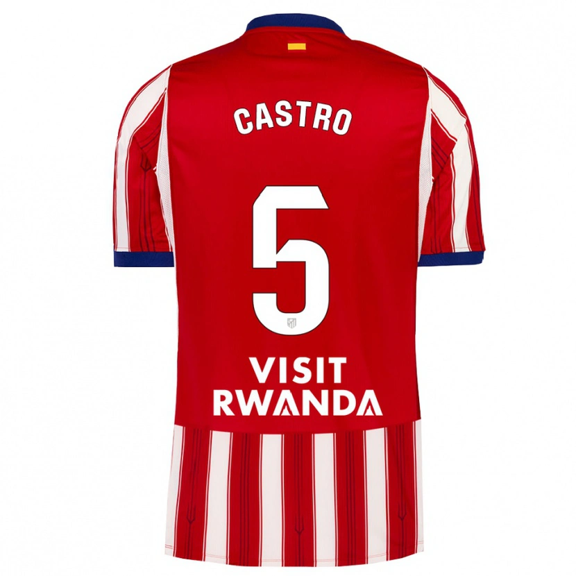 Danxen Criança Camisola Oscar Castro #5 Azul Real Vermelho Branco Principal 2026/27 Camisa